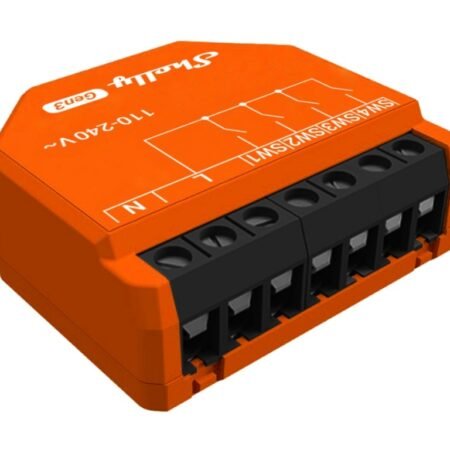 Interruptor de Entrada Shelly i4 Gen3 Wi-Fi 4 Canales Compacto