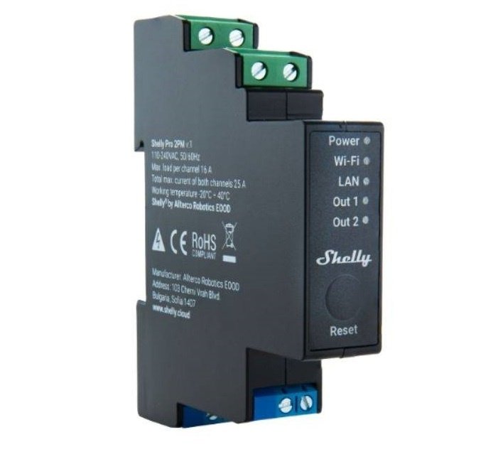 Rele Shelly Pro 2PM Wi-fi DIN Dual - Image 2