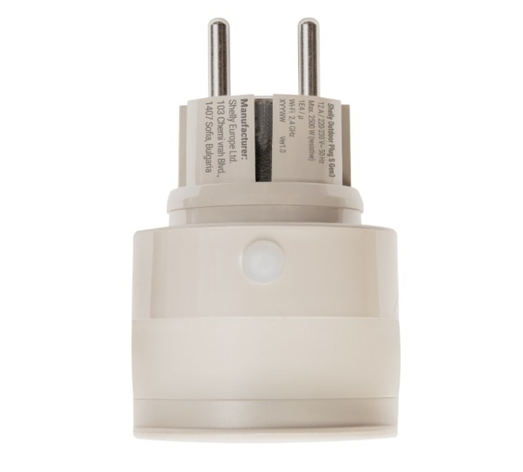 Enchufe Smart Shelly Plug S Gen3 PM Wi-Fi Exterior - Image 3