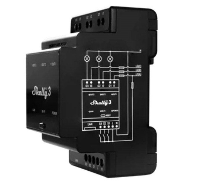 Rele Shelly Pro 3 Wi-fi DIN Triple - Image 2