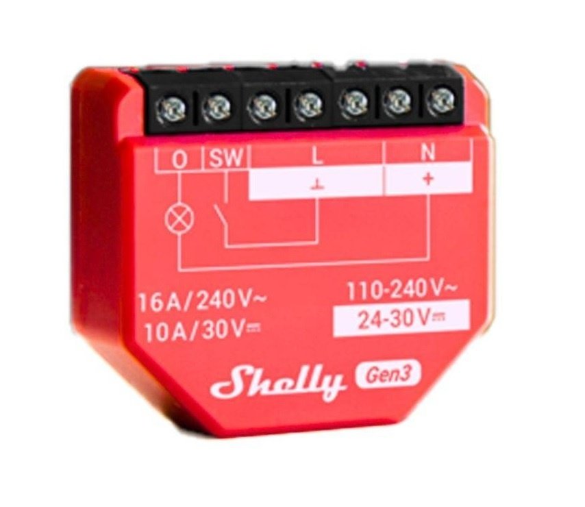Relé Shelly 1PM GEN3 Wi-Fi Medición de Consumo 16A Compacto - Image 3
