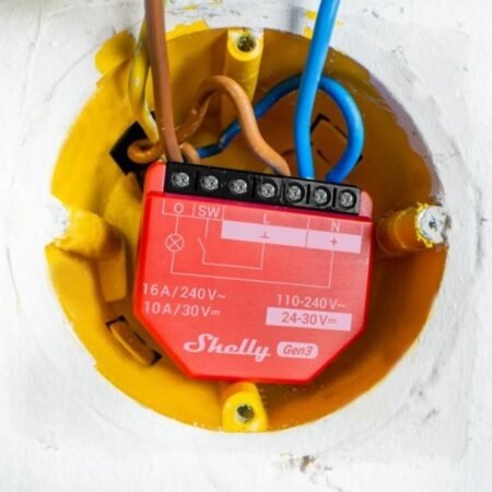 Relé Shelly 1PM GEN3 Wi-Fi Medición de Consumo 16A Compacto