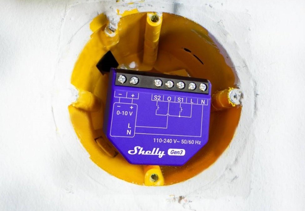 Controlador Shelly 0/1-10V PM Gen3 Wi-Fi con Medición - Image 2