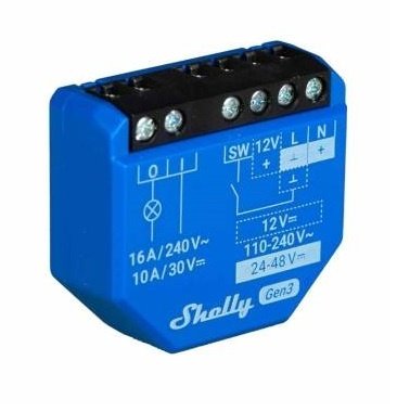 Relé Shelly 1 GEN3 Wi-Fi 16A Compacto - Image 3