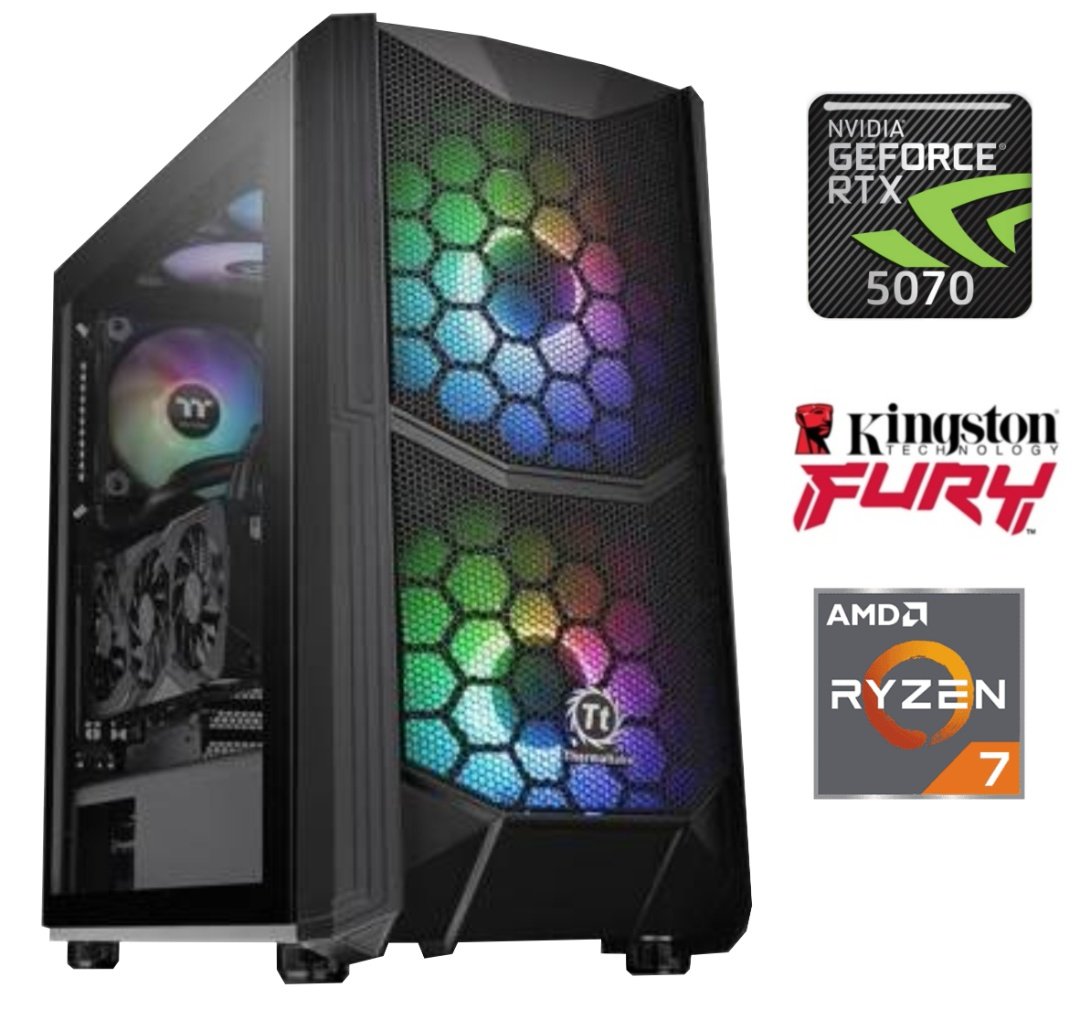 Equipo Gamer Ryzen 7 9800X3D, 32GB, 1TB, RTX 5070 12GB - Image 6