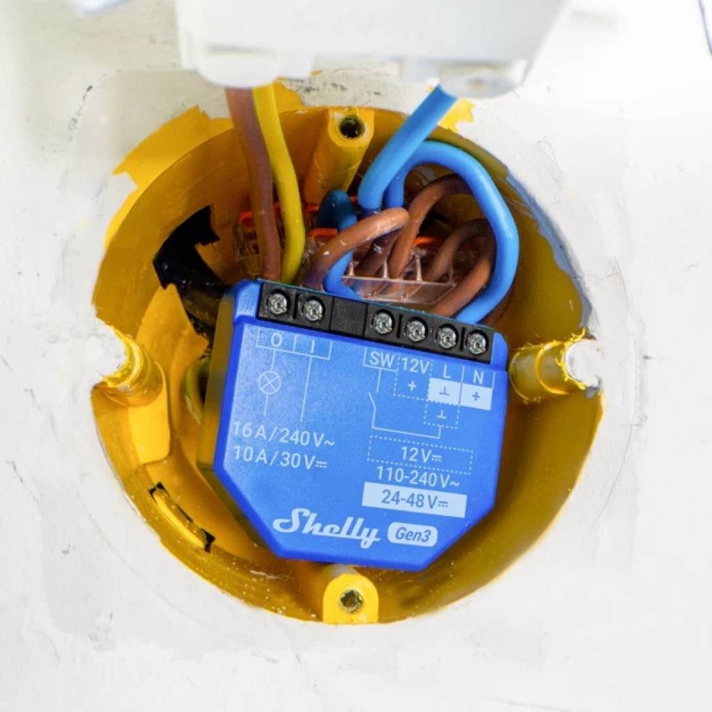 Relé Shelly 1 GEN3 Wi-Fi 16A Compacto