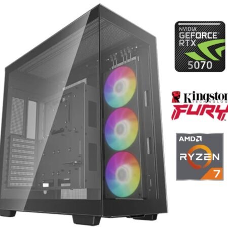 Equipo Gamer Ryzen 7 9800X3D, 32GB, 1TB, RTX 5070 12GB