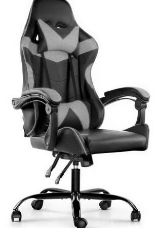 Silla Gamer Lumax ROM negro/gris