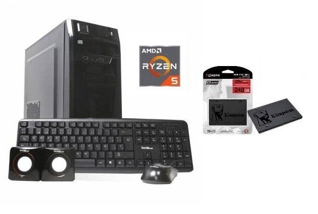 Combo PC AMD Ryzen 5 8500G 16GB RAM + SSD Kingston A400 240GB