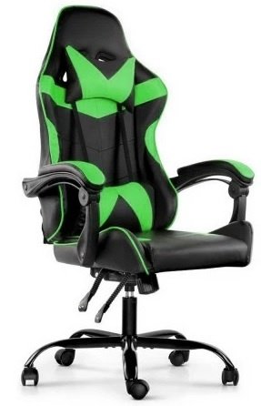 Silla Gamer Lumax ROM negro/verde