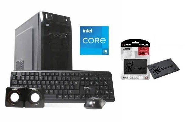 Combo PC Intel Core i5 14400 16GB DDR5 SSD 240GB