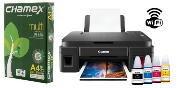 Impresora Canon Pixma G-3110 + resma A4 75 gr