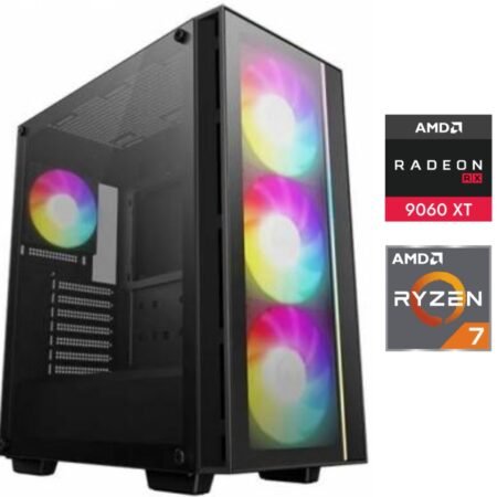 Equipo Gamer Ryzen 7 7700X, 32GB, 1TB NVMe, RX9060XT 16GB