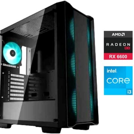 Equipo Gamer Core i3 12100F, 16GB, 500GB, RX6600 CLD 8GB