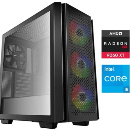 Equipo Gamer Core i5 14400F, 32GB, 1TB NVMe, RX9060XT 8GB