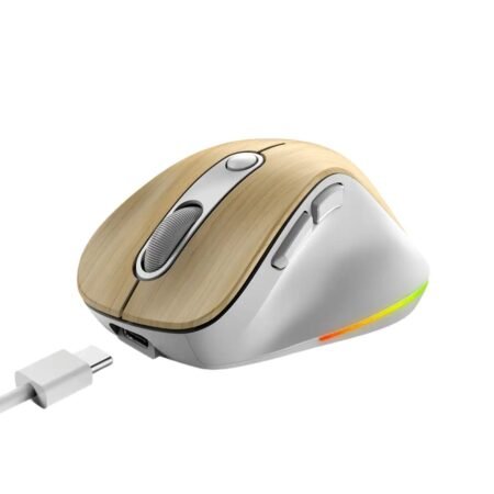 Mouse Genius Ergo 9000S Pro Inalámbrico Bluetooth Madera