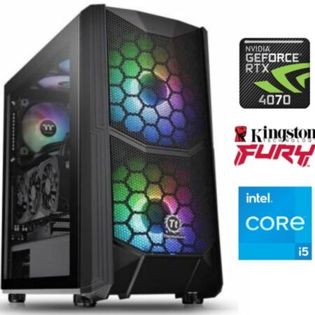 Equipo Gamer Core i5 14400F, 32GB, 1TB NVMe, RX9060XT 8GB