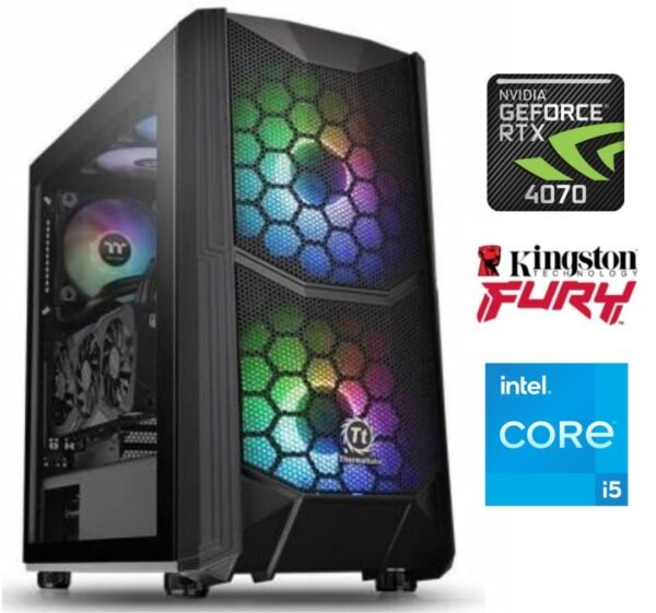 Equipo Gamer Core i5 14400F, 32GB, 1TB NVMe, RX9060XT 8GB