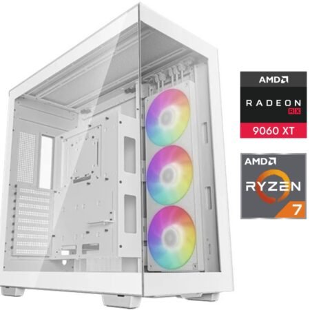 Equipo Gamer Ryzen 7 9800X3D, 32GB, 2TB NVMe, RX9060XT 16GB