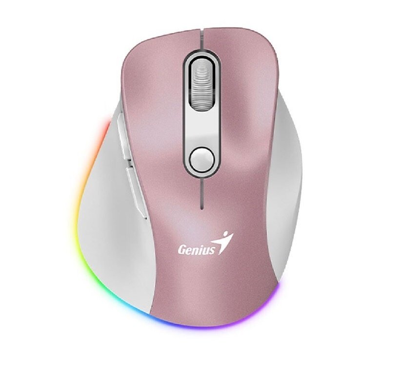 Mouse Genius Ergo 9000S Pro Inalámbrico Bluetooth Rosa