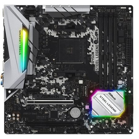 Mother Asrock B450M Steel Legend RGB AM4
