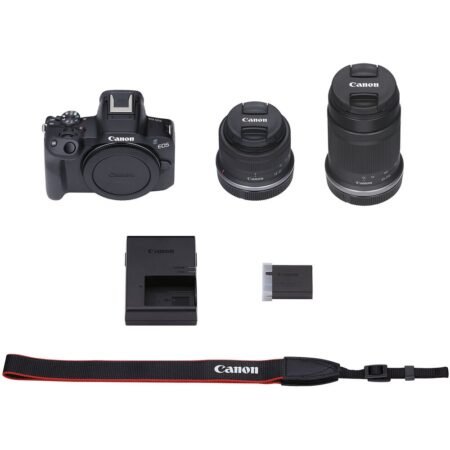 Cámara Mirrorless Canon EOS R50 4K Kit Doble Lente RF-S
