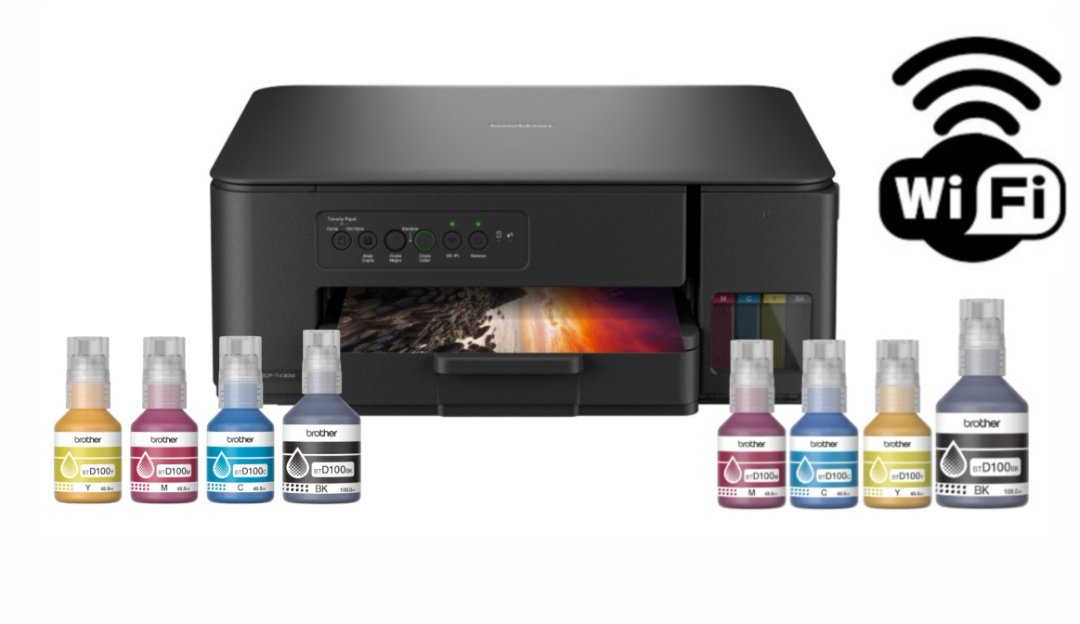 Impresora Multifunción Brother DCP-T430W Wi-Fi + 4 Botellas de Tinta Extra