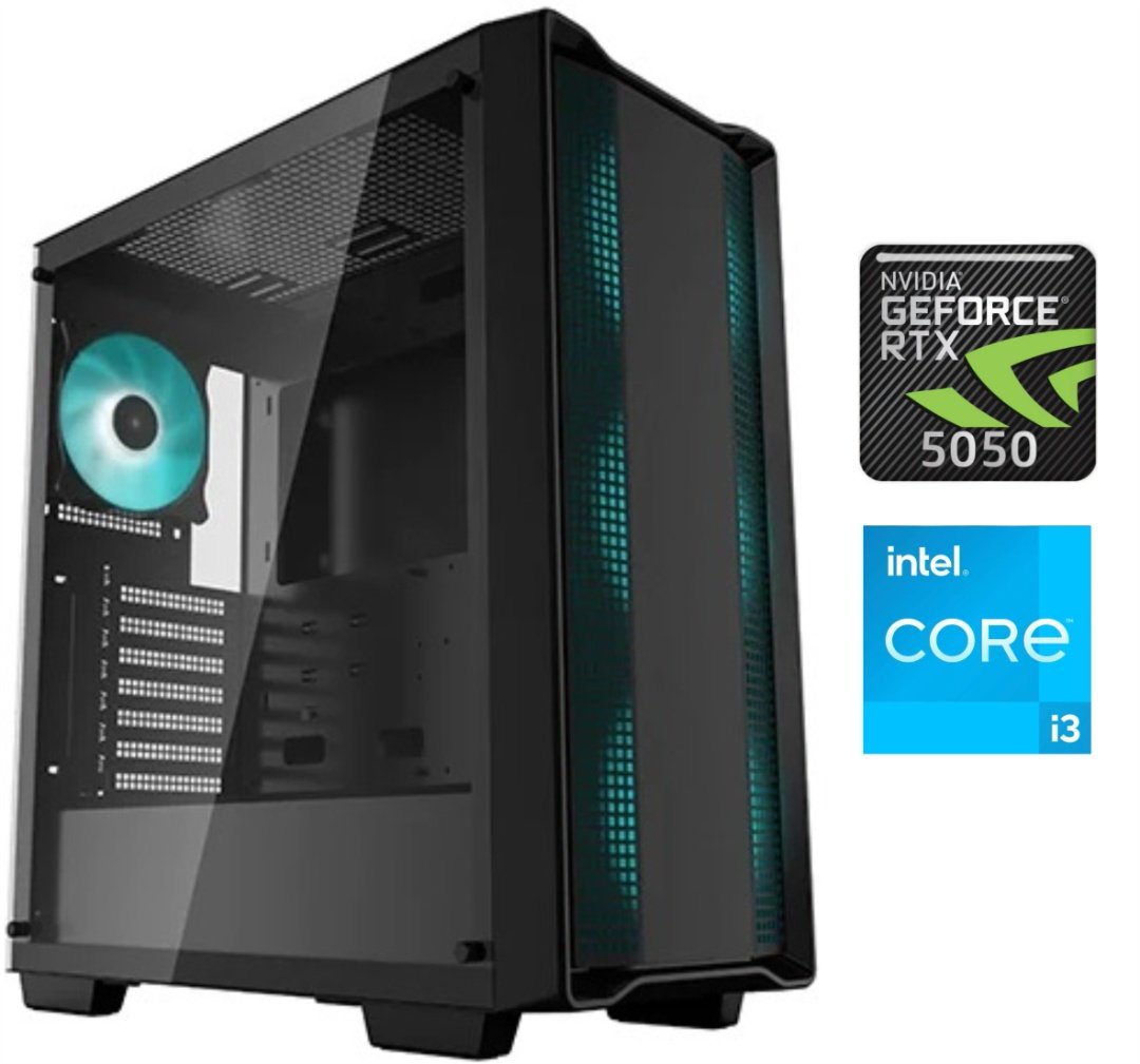 Equipo Gamer Core i3 16GB 500GB RTX 5050 IPS Hikvision 27"