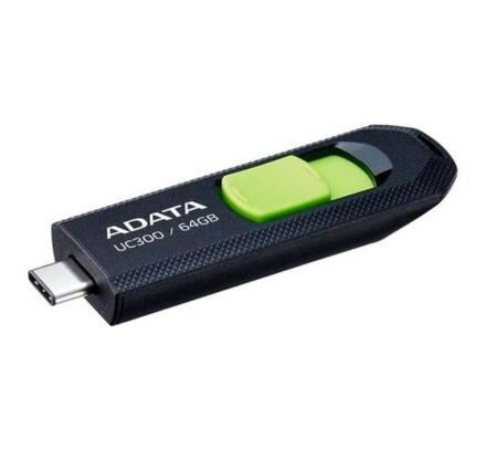 ADATA PEN DRIVE ACHO-UC300-64G-RBK/GN 64GB USB-C NEGRO/VERDE