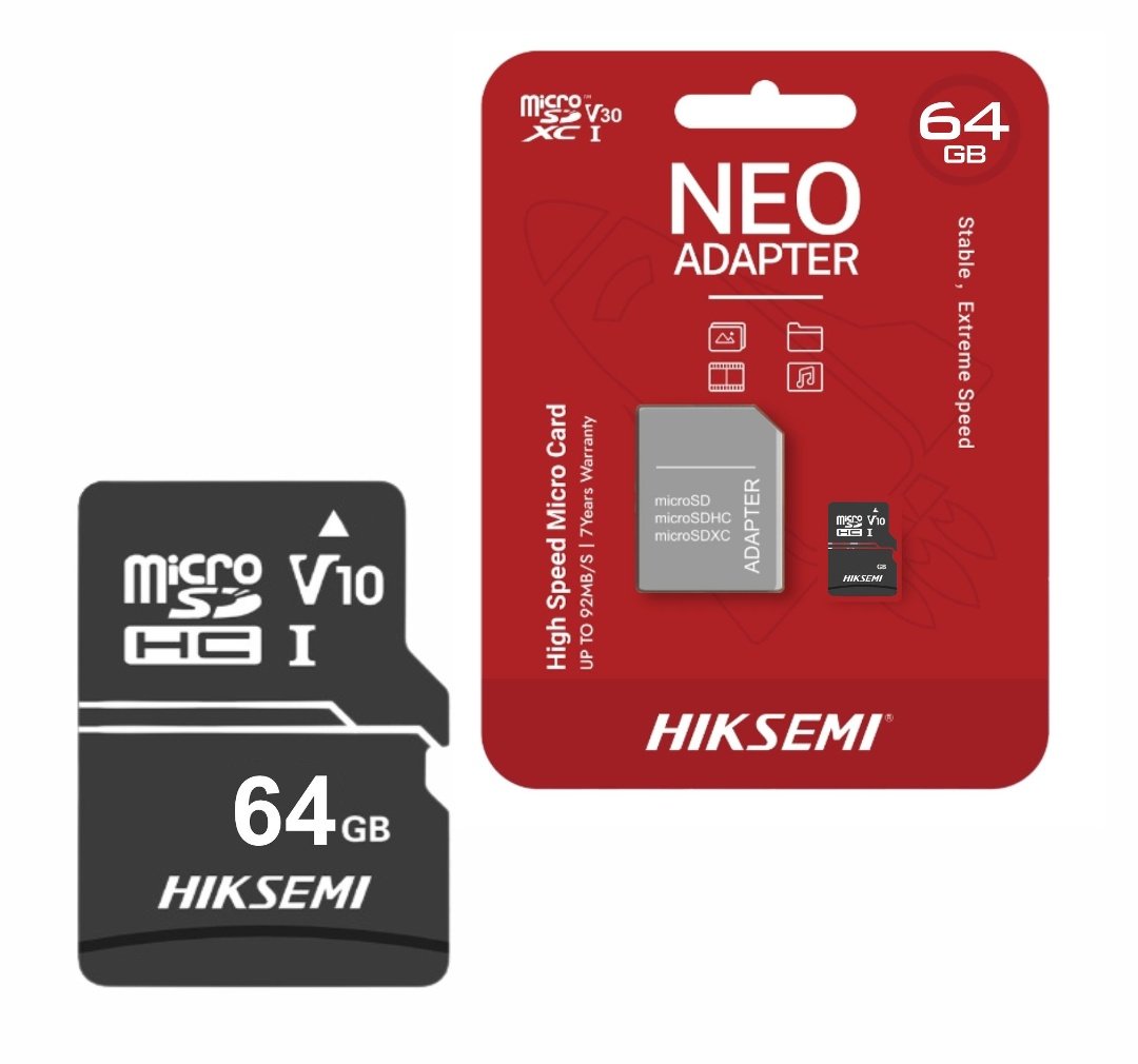 Memoria MicroSD Hiksemi HS-TF-NEO 64GB Clase 10