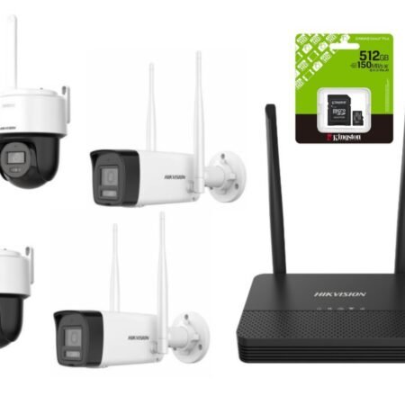 Kit de Vigilancia Wi-Fi Hikvision EasyLink NVS 4 Cámaras 2MP Wi-Fi 6