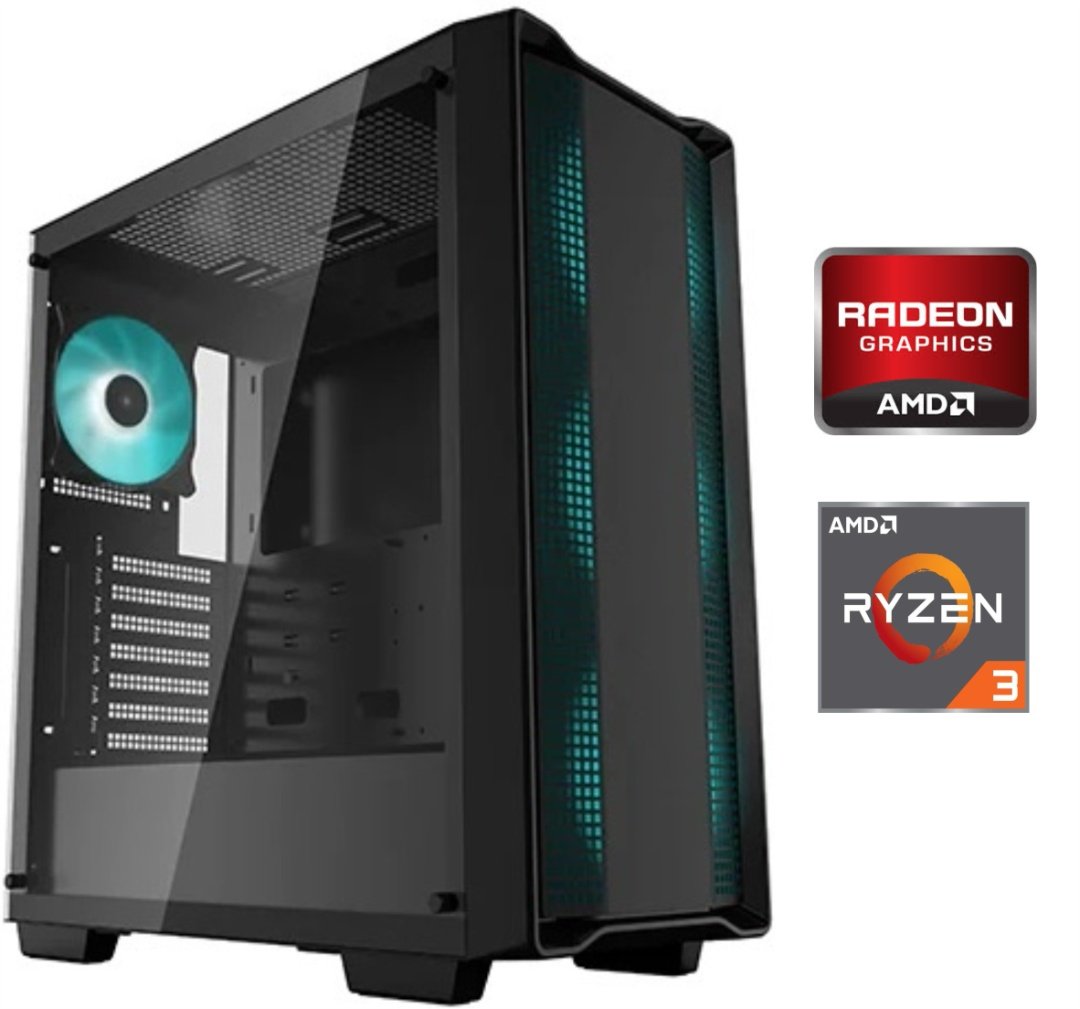 Equipo Gamer Ryzen 3 LED Xiaomi 21.5" 75Hz TECLADO+MOUSE