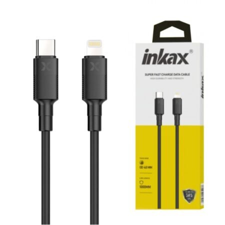 Cable Inkax CB-73 Tipo C a Lightning 3.1A 1M Negro