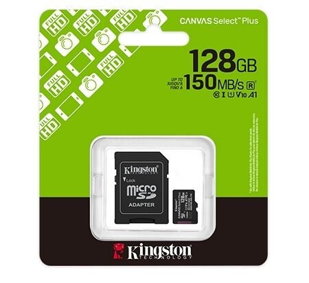 Memoria MicroSD Kingston Canvas Select Plus 128GB Clase 10