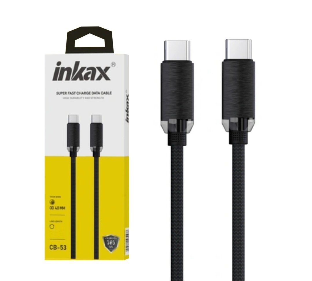 Cable Inkax USB-C a USB-C 240W 2m Negro