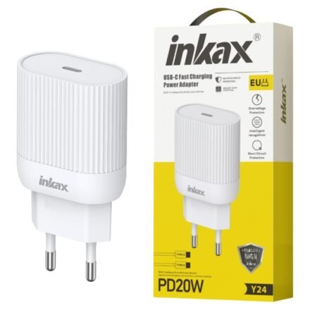 Cargador Inkax Y24-EU USB-C PD 20W Blanco
