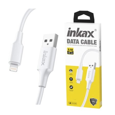 Cable Inkax Lightning 3.1A 3M Blanco