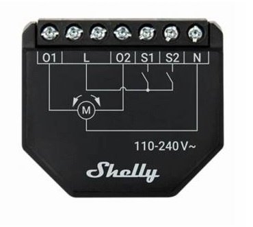 Controlador Shelly Shutter Medición Potencia Wi-Fi Compacto