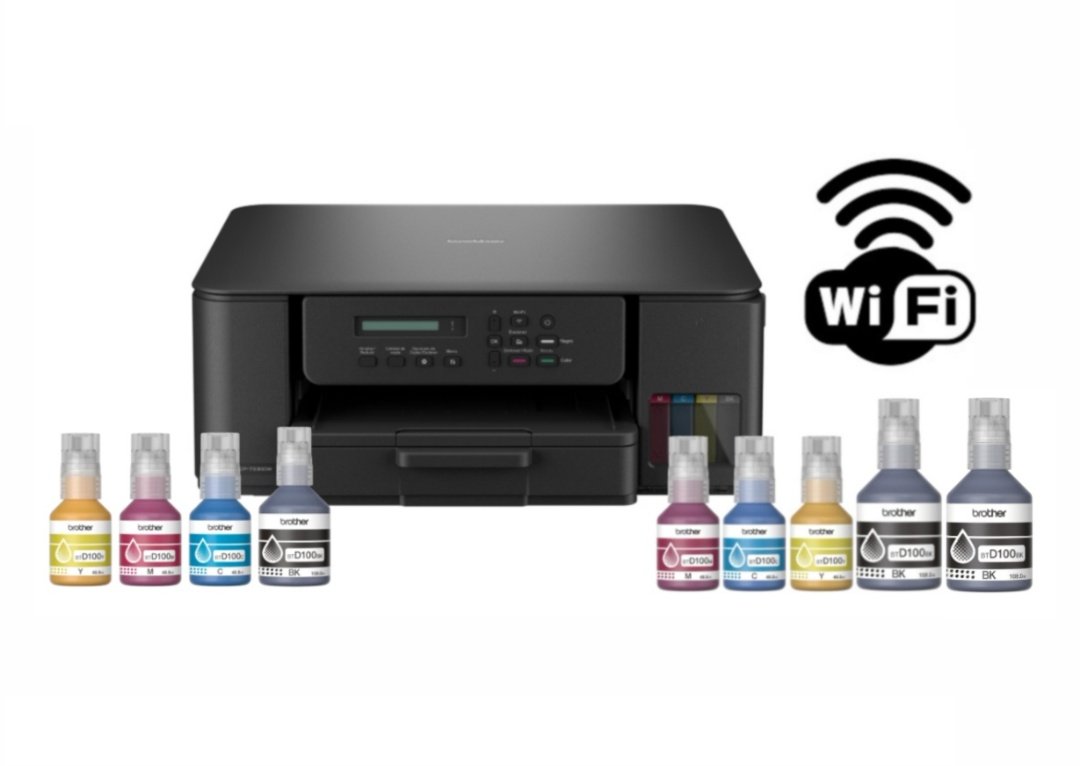 Impresora Multifunción Brother DCP-T530DW Wi-Fi Duplex + 4 Botellas Tinta Extra