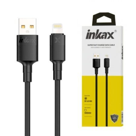 Cable Inkax CB-73 Lightning 3.1A 1M Negro