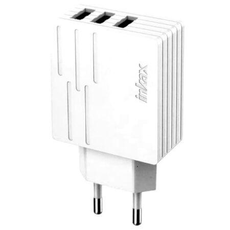 Cargador de Pared Inkax 3xUSB-A 28W 2.1A Blanco