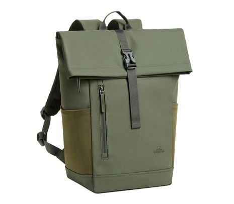 RIVACASE 7826 MOCHILA EDEN ROLL TOP 14" 17L OLIVE GREEN