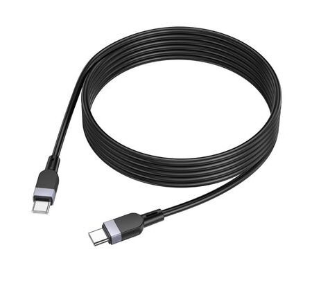 HOCO X109 ENERGY 60W SILICONE CABLE USB-C A USB-C 2M BLACK