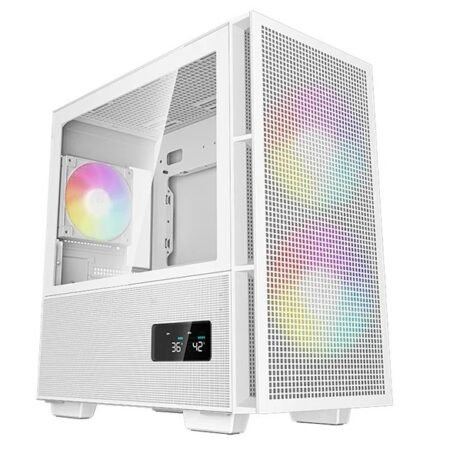Gabinete DeepCool CH360 Digital mATX Flujo de Aire Blanco