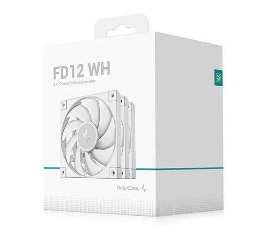 Fan Cooler DeepCool FD12 120mm Pack de 3 Blanco
