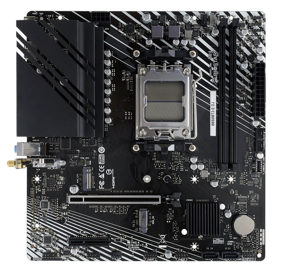 Motherboard BioStar B850MT2-E DJ AM5 DDR5 Micro-ATX