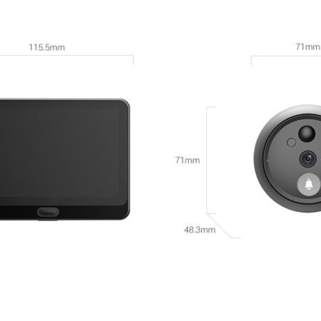 Mirilla Inteligente Ezviz HP4 2MP Pantalla 4.3 Batería