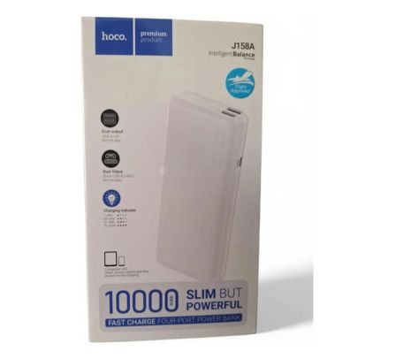 HOCO J158A POWERBANK RUNNER 10,000 MAH WHITE