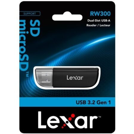 Lector de memoria Lexar LRW300U Dual-Slot USB-A