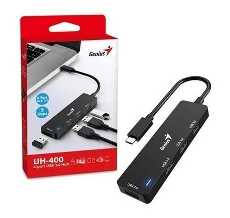 Hub Genius USB-C a 4 USB-A 3.0